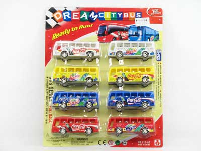 Pull Back Autobus(8in1) toys