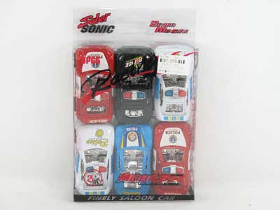 Pull Back Police Car(6in1) toys