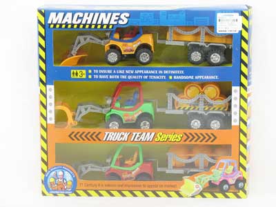 Pull Back Construction Truck(3in1) toys