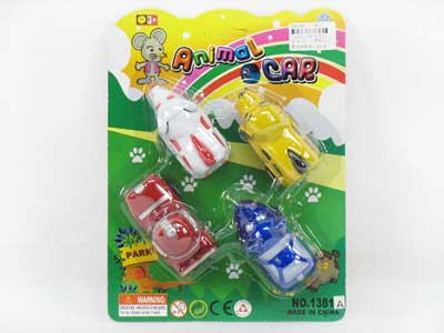 Pull Back Animal Car(4in1) toys