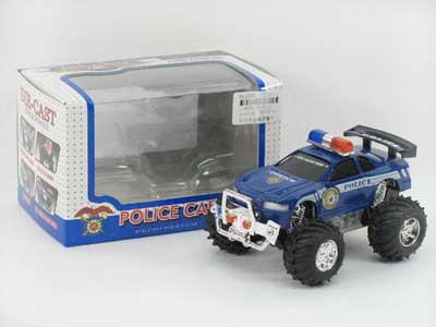 Die Cast Cross-country Police Car Pull Back toys