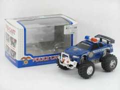 Die Cast Cross-country Police Car Pull Back