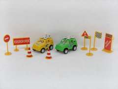 Pull Back Car&Guide(2in1) toys