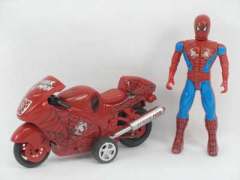 Pull Back Motorcycle & Spider Man W/L(2C)