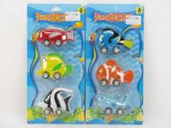 Pull Back Fish(3in1) toys