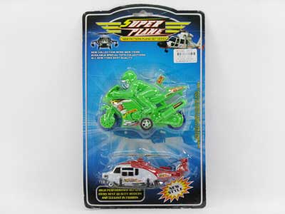 Pull Back Motorcycle & Pull Line Plane(2in1) toys