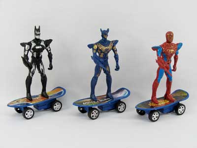 Pull Back Slide Board Super Man W/L(3S) toys
