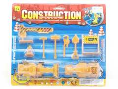 Pull Back Construction Truck W/Guide(2in1)