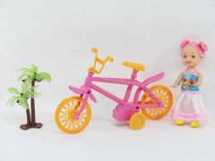 Pull Back Bike & Doll toys