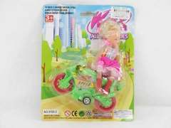 Pull Back Motorcycle & Doll(3C) toys