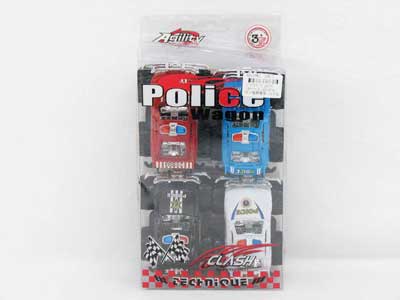 Pull Back Cross-country Police Car(4in1) toys