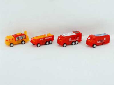 Pull Back Fire Engine W/L(2C) toys