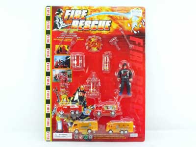 Pull Back Fire Engine W/L(4in1) toys