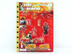 Pull Back Fire Engine W/L(4in1)