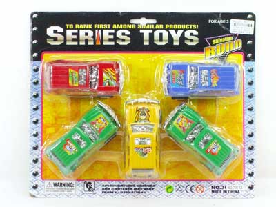 Pull Back Jeep(5in1) toys