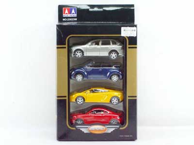 1:32 Die Cast Car Pull Back(4in1) toys
