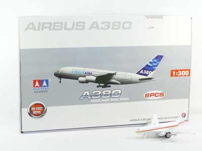 1:300 Die Cast Airplane Pull Back W/M_L(6in1) toys
