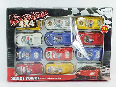 Pull Back Police Car(12in1) toys