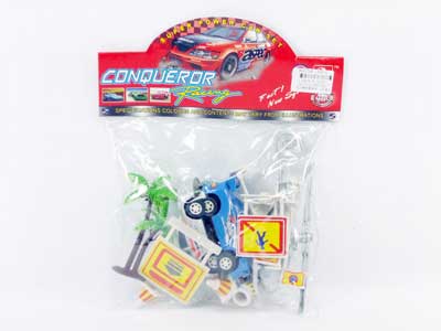 Pull Back Racing Car W/Guide(2in1) toys