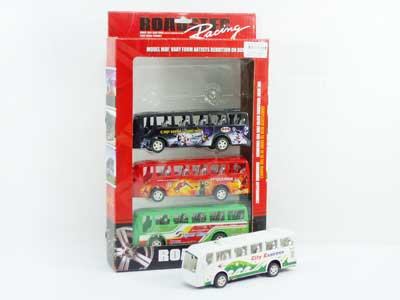 Pull Back Bus(4in1) toys