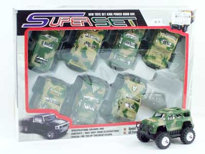 Pull Back Jeep(8in1) toys