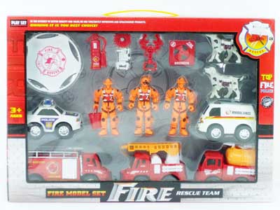 Pull Back Fire Engine(5in1) toys