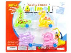 Pull Back Animal(4in1) toys