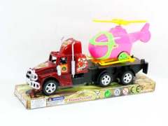 Pull Back Truck Tow Free Wheel Helicopter(3C) toys