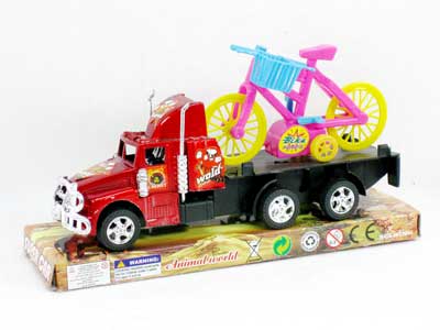 Pull Back Truck Tow Free Wheel Bike(3C) toys