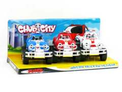 Pull Back Cross-country Police Car(3in1)