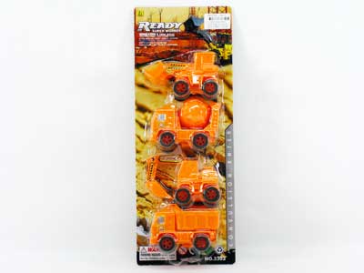 Pull Back Construction Car(4in1) toys