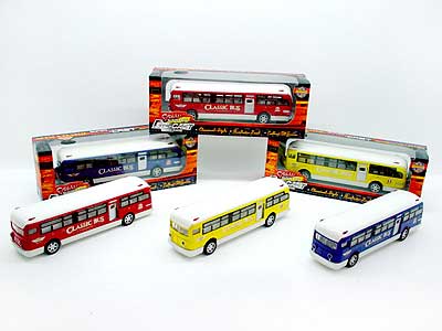 Die Cast Bus Pull Back W/IC_L(3C) toys