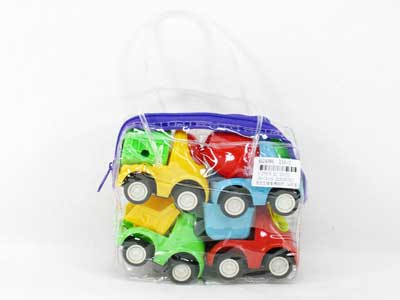 Pull Back Construction Truck W/L(4in1) toys