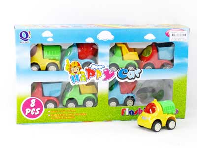 Pull Back Construction Truck W/L(8in1) toys