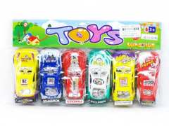 Pull Back Racing Cai(6in1) toys