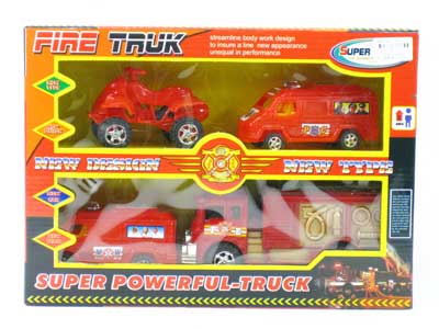 Pull Back Fire Engine(4in1) toys