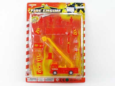 Pull Back Fire Engine & Guide toys