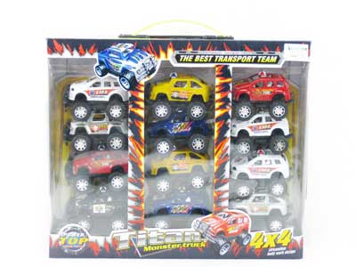 Pull Back Cross-countuy Police Car(12in1) toys