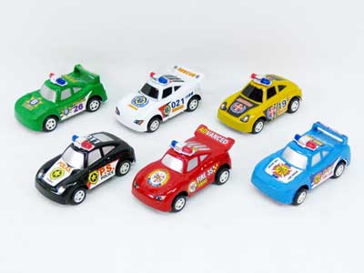 Pull Back Police Car(6in1) toys