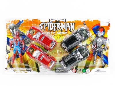 Pull Back Car & Spider Man(4in1) toys