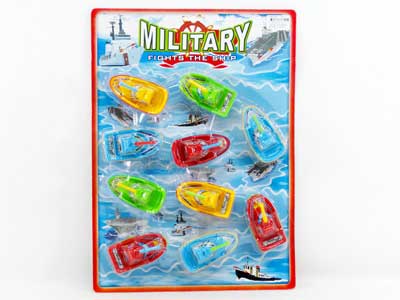 Pull Back Boat(10in1) toys