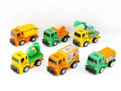 Pull Back Construction Truck(6in1) toys