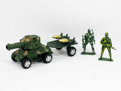Pull Back Tank & Soldier toys
