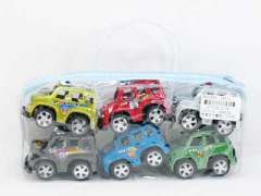 Pull Back Police Car(6in1) toys