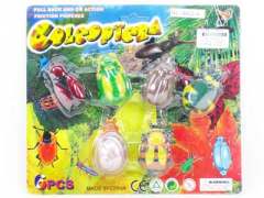 Pull Back Beetle(6in1) toys