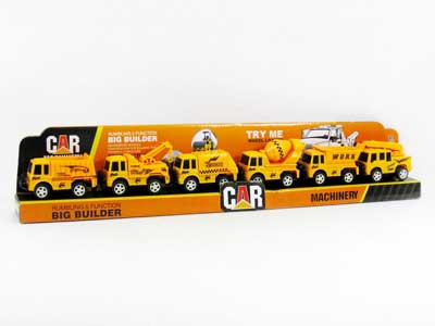 Pull Back Construction Truck(6in1) toys