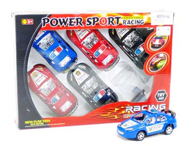 Pull Back Police Car(6in1) toys