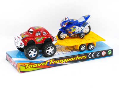 Pull Back Truck Tow  Free Wheel Motorcycle(6S6C) toys