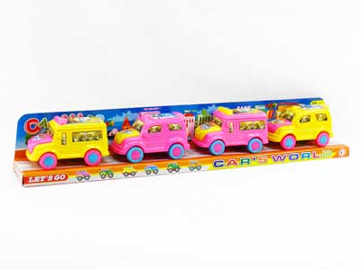 Pull Back Cartoon Car(4in1) toys