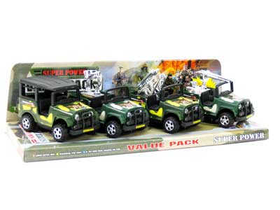 Pull Back Battle Car(4in1) toys